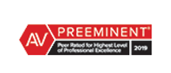 AV Preeeminent | Peer Rated for Highest Level of Professional Excellence | 2019