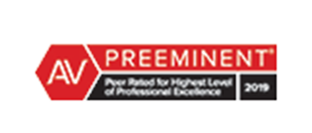 AV Preeeminent | Peer Rated for Highest Level of Professional Excellence | 2019